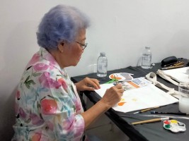 วาดภาพระบายสี ศิลปะด้วยมือวัยเก๋า ครั้งที่ 1